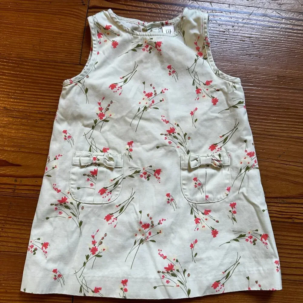 Gap mint green pink floral tank dress w/ matching‎ bloomers SIZE 12-18M